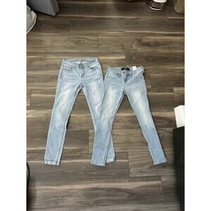 Hollister & Wax Jean Light Wash Skinny Jeans Bundle Size 3 / 26"
